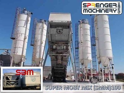 Concrete mixing machinery mobile SBM / SIMEM SSM 100 - Mobymix