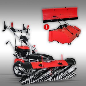 Jansen Kehrmaschine Jansen MKB-500E inkl. Schneeschild+Behälter+E-Starter