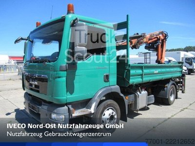 Kipper LKW MAN 12.250 / Atlas/Terex 85.2 / Funk /Greifer / Meille gebraucht