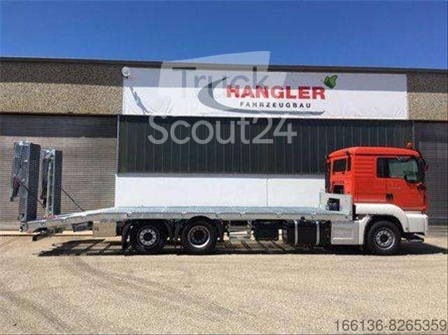 Wechselfahrgestell Hangler LKW Tieflade Liftmaster Aufbau für 3 Achs LKW Fahrgestell zum Transport von Arbeitsbühnen neu