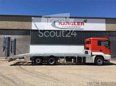 Wechselfahrgestell Hangler LKW Tieflade Liftmaster Aufbau für 3 Achs LKW Fahrgestell zum Transport von Arbeitsbühnen neu