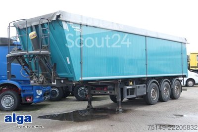 Kipper Auflieger REISCH RHKS-3-AG09, Alu, 49m , Pendelklappe, Lift, SAF gebraucht