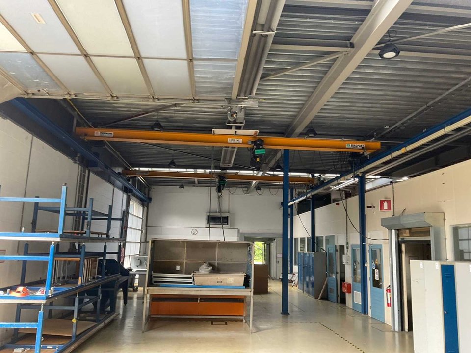 Europoint / Verlinde Crane track system with 2 single girder overhead crane