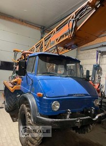 Drilling machinery vertical NORDMEYER ON UNIMOG Brunnenbohr