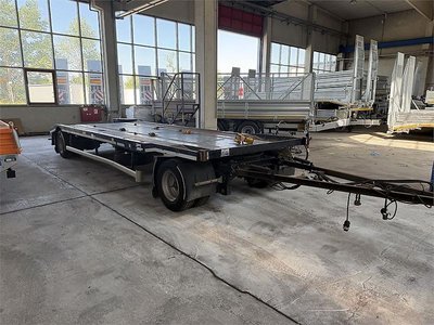 Hüffermann ISA 2 Achs Abrollanhänger- Tieflader