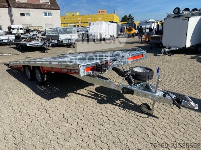 Autotransporter Anhänger Brian James T Transporter, 231-4520-35-2-12, 4500 x 2000 mm, 3,5 to. kippbar mit Auffahrrampen 