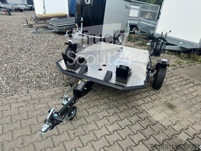 Motorradanhänger  Lorries Motorradanhänger MT-2, 0,75 to. 240 x 174 cm, absenkbar neu