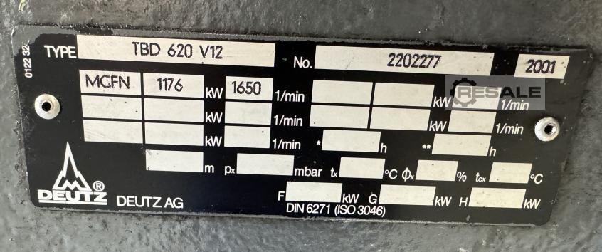 Diesel engines DEUTZ TBD620V12