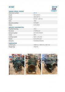 Engines MITSUBISHI S6A3 MPTAW