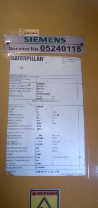 Block combined heat and power stations CATERPILLAR G3520H