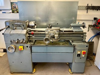 Weiler Praktikant 800R Leit & Zugspindel Drehmaschine