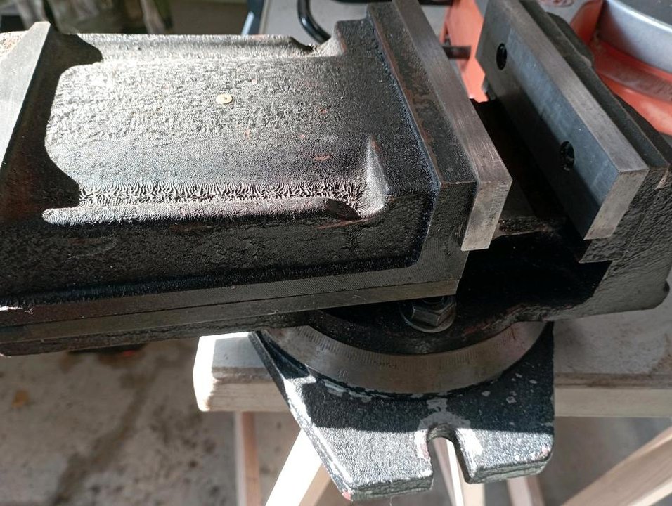 Schraubstock, Fräsmaschine, Deckel