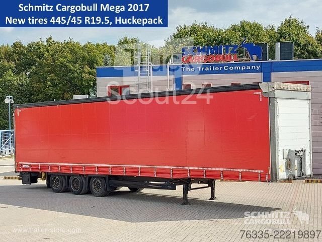 Auflieger mit Pritsche & Plane Schmitz Cargobull Curtainsider Mega gebraucht