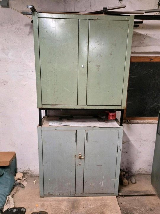 Sheet metal cabinet tool cabinet DDR workshop cabinet