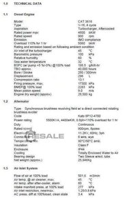 Diesel generators CATERPILLAR 3616