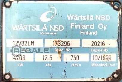 Diesel generators WARTSILA 12V32LN