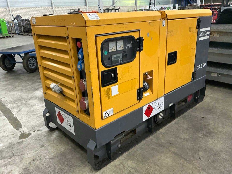2014 Atlas Copco QAS20 Emergency Power Generator