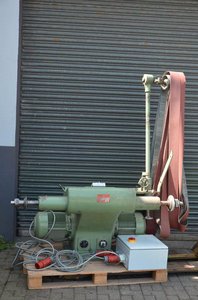 Poliermaschine, Bandschleifmaschine, mit Frequenzumrichter
