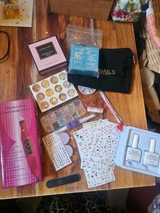 nageldesign Set, UV lack entferner,Fräser, nageltattoos,glitzer