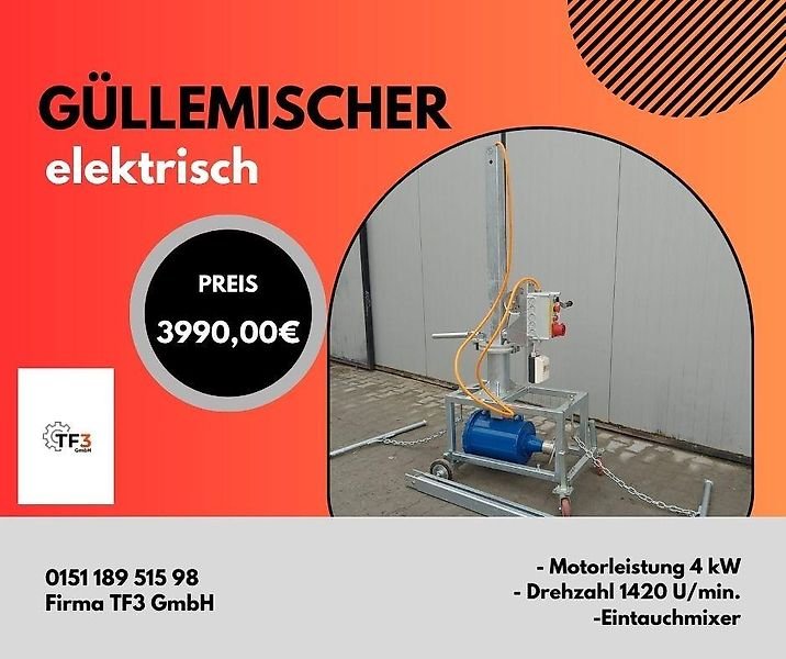sobmetal Güllemischer Güllemixer Vertikal Güllemischer Güllerührwerk 2,0M Spaltenmixer