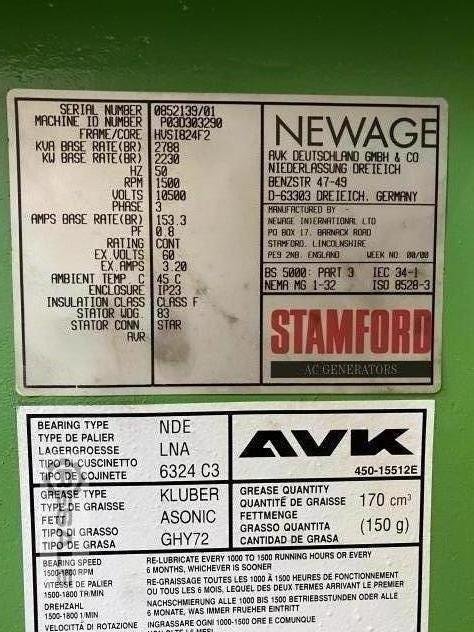 Three-phase alternators STAMFORD HVSI 824 F2