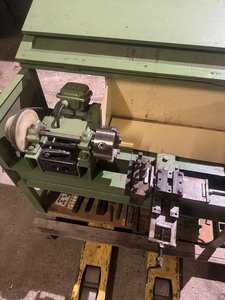Kleine alte massive Drehbank für hobbybastler Werkstatt