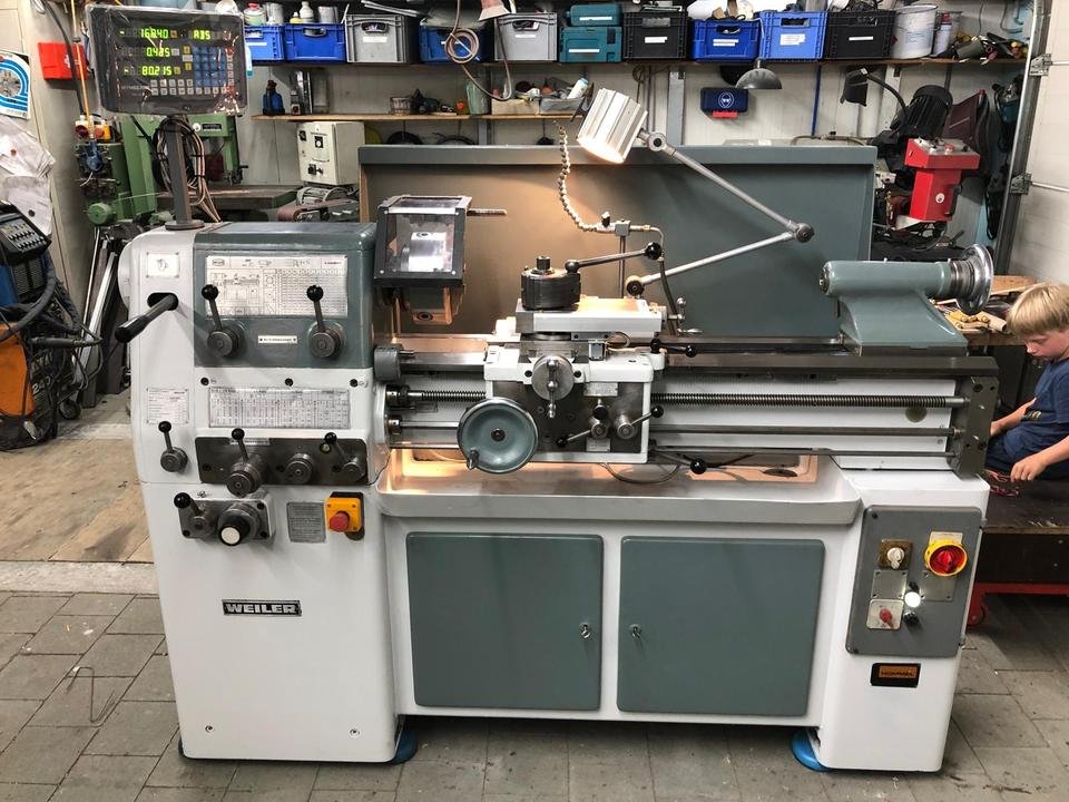 Überholte Drehbank, Drehmaschine Weiler Condor VS2