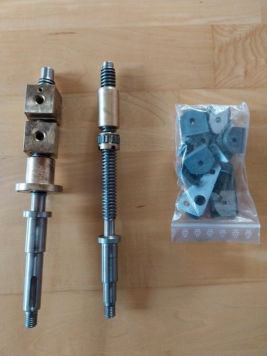 Weiler Praktikant Drehmaschine Spindel + Spindelmutter