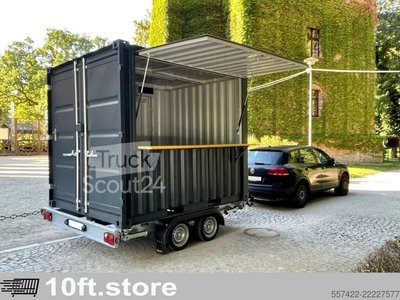 Verkaufscontainer PKW Containeranhänger   neu