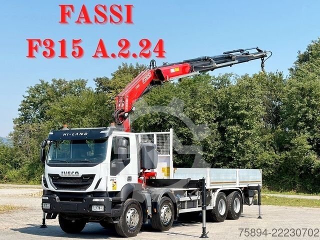 IVECO TRAKKER 450*PRITSCHE 7,60*KRAN/FUNK*8x4