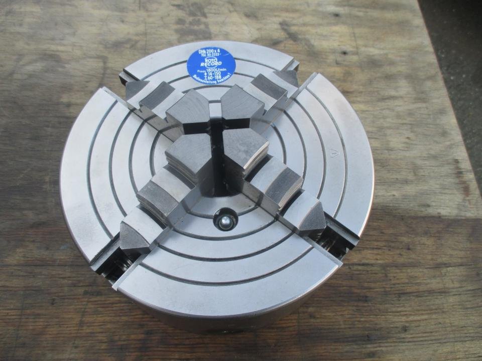 ROTO RECORD 4- Backen Kombifutter 200mm EMCO WEILER Drehmaschine