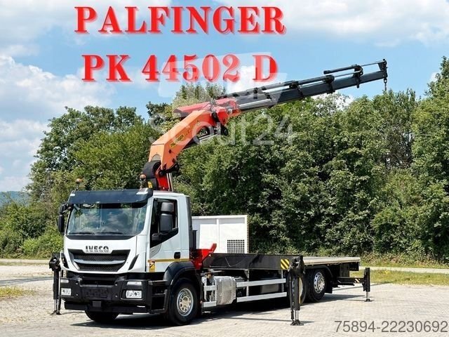 Autokran IVECO Stralis 460 PRITSCHE 6,65m +KRAN +FUNK gebraucht