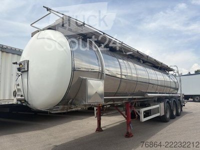 Tankauflieger FELDBINDER LEBENSMITTELTANK, CA. 34.000L, 3 KAMMERN, TROMMELBREMSEN gebraucht