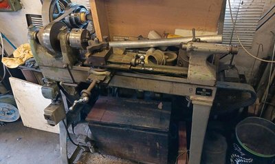 Drehbank, Drehmaschine,Mechaniker Drehbank, Oldtimer