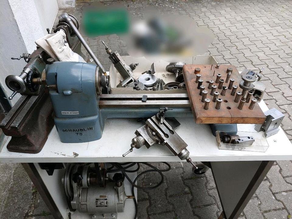 Drehbank Drehmaschine 2x Schaublin 70