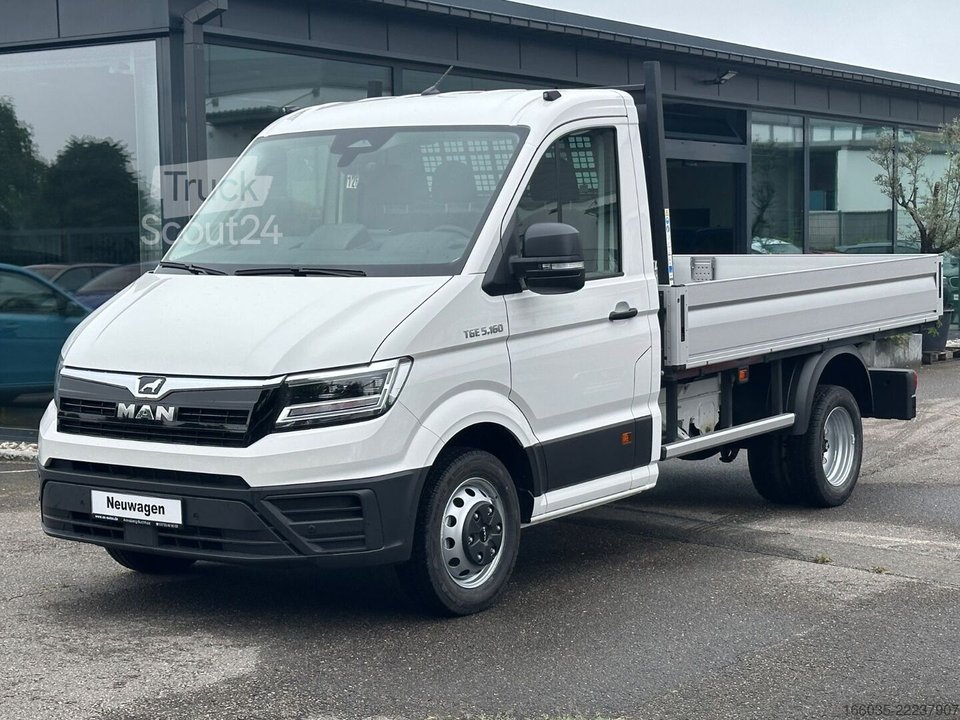 Pritschenwagen MAN TGE 5.160 Pritsche L3 MR LED Schwingsitz GRA AHK neu