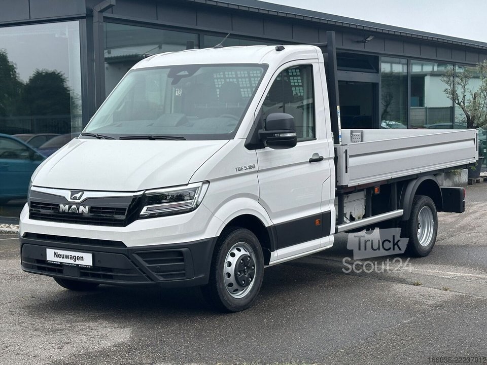 Pritschenwagen MAN TGE 5.160 Pritsche L3 MR LED Schwingsitz GRA neu