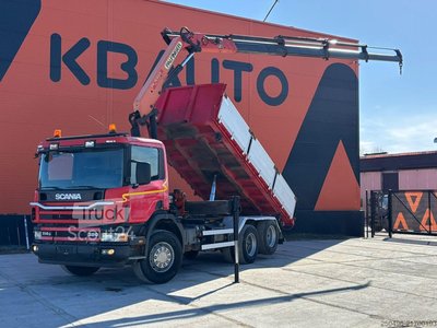Kipper mit Kran Scania P 114 6x2 PK 16205 / BOX L=5404 mm gebraucht