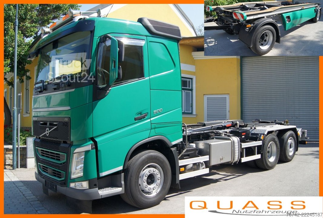 Abrollkipper Volvo FH 500 6x2 / MULTILIFT XR21 / TÜV / Lift-Lenkachse gebraucht
