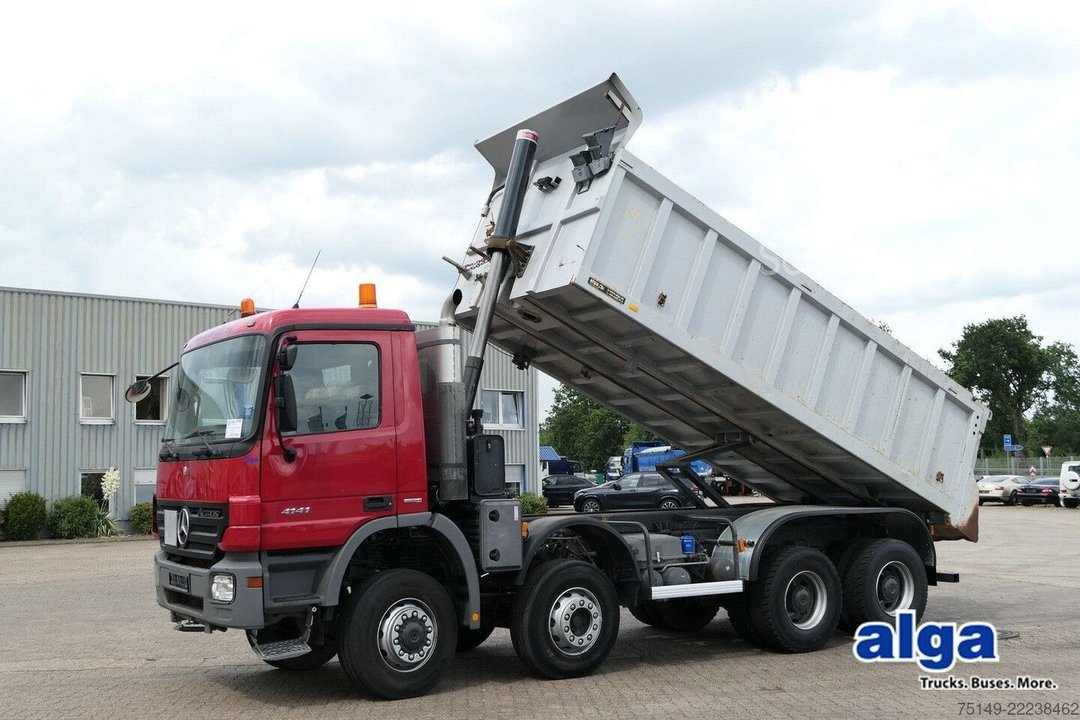 Kipper LKW MERCEDES-BENZ 4141 Actros 8x6, 293tkm, klima, Blatt, Schalter gebraucht