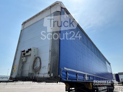 Auflieger mit Pritsche & Plane Schmitz Cargobull Schiebeplane Standard gebraucht