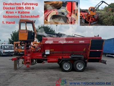 Dücker Holz Schredder DMS500S Kran Kesla+Kabine+Greifer