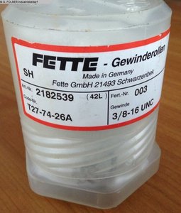Tapping Units FETTE 3/8-16 UNC