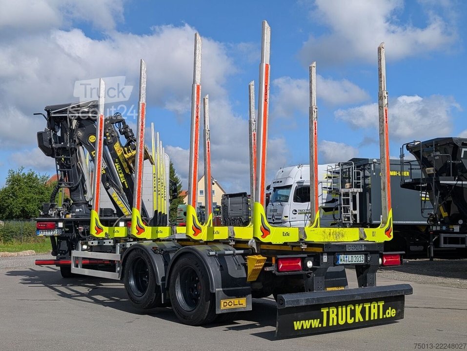 Holztransport Anhänger DOLL Tandem, 4 Schemel, LIFTACHSE, MIETEN? gebraucht
