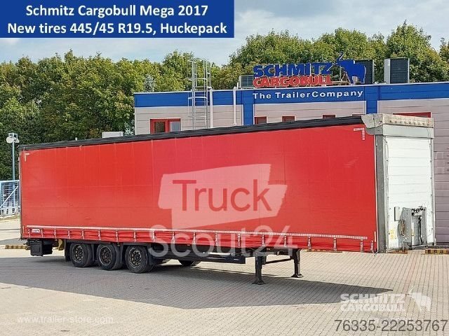 Auflieger mit Pritsche & Plane Schmitz Cargobull Curtainsider Mega gebraucht
