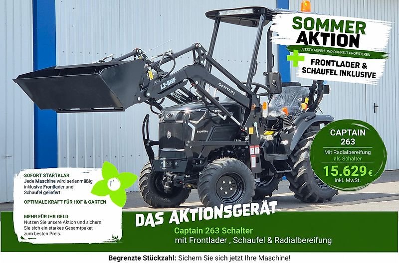 Captain 263 25 PS Traktor Schlepper Black Radialbereifung FL