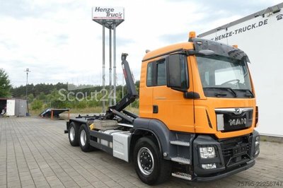 Abrollkipper MAN TG-S 26.500 6x6H Abrollkipper Hiab XR18S51 gebraucht