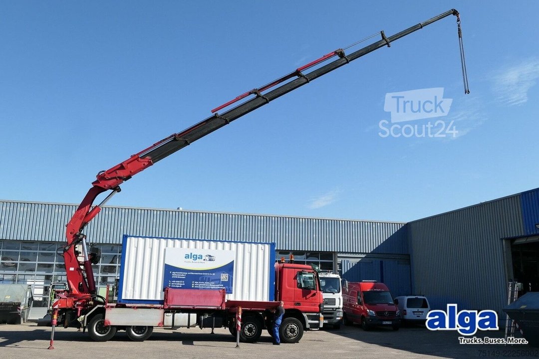 Autokran MERCEDES-BENZ 4140 Actros 8x4, Fassi F600AXP, Funk, Container gebraucht