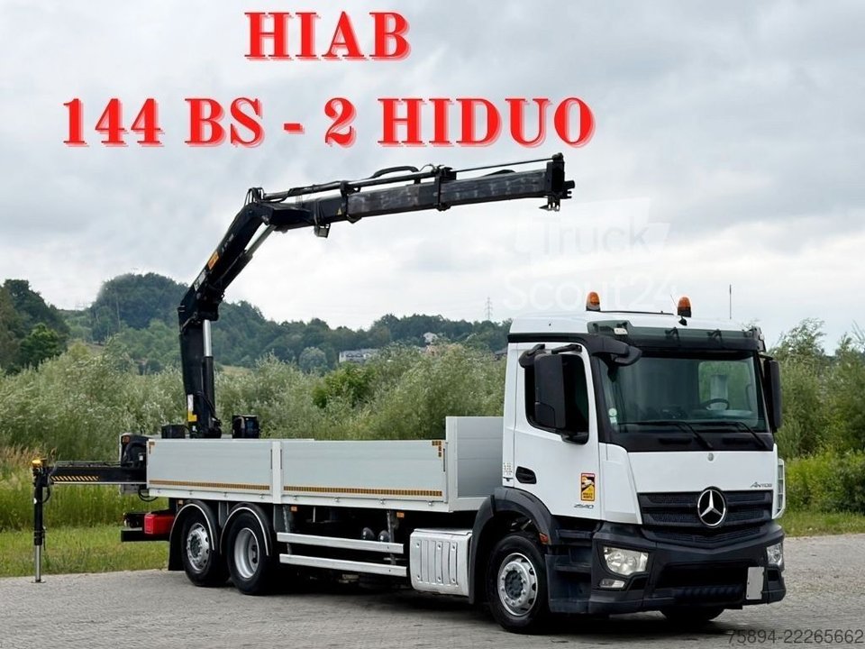 Autokran MERCEDES-BENZ ANTOS 2540* HIAB 144 BS - 2 HIDUO /FUNK gebraucht