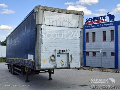 Auflieger mit Pritsche & Plane Schmitz Cargobull Curtainsider Mega gebraucht